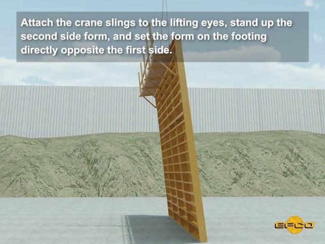 Forming Walls with EFCO: Assembling and Setting the Second Side with EFCO PLATE GIRDER®
