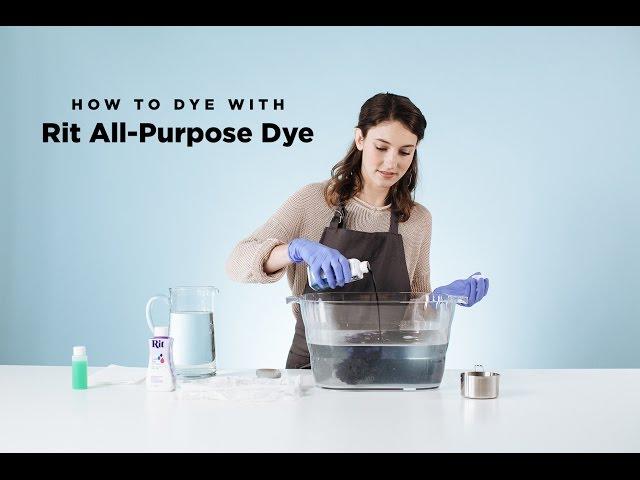 How to Dye with Rit All-Purpose Liquid Dye