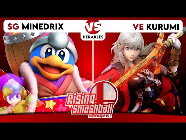 Rising Smashball #3 - SG | Minedrix (MegaMan, KingDedede) vs. VE | Kurumi (Byleth)