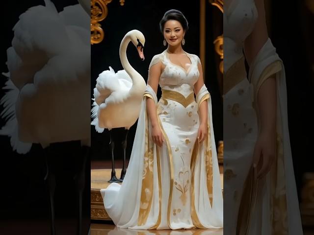 Mind Blowin Magical Swan. agt ai  #americasgottalent #agt #aiart