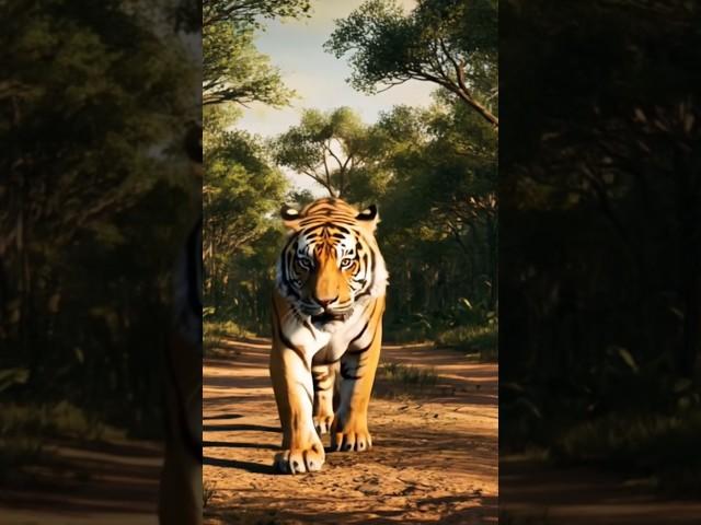 Bengal Tiger Created with Veo 2  | Majestic Wildlife Test #shorts