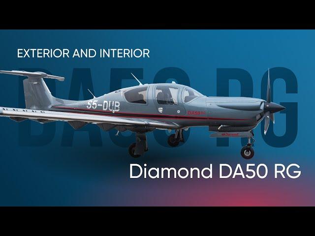 Diamond Aircraft DA50RG. Part 1: Exterior, Interior, Avionics.