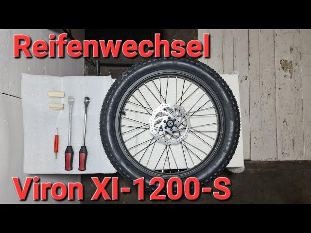 Viron XI-1200-S Reifen und Schlauch wechseln Reparatur in unter 10 Minuten