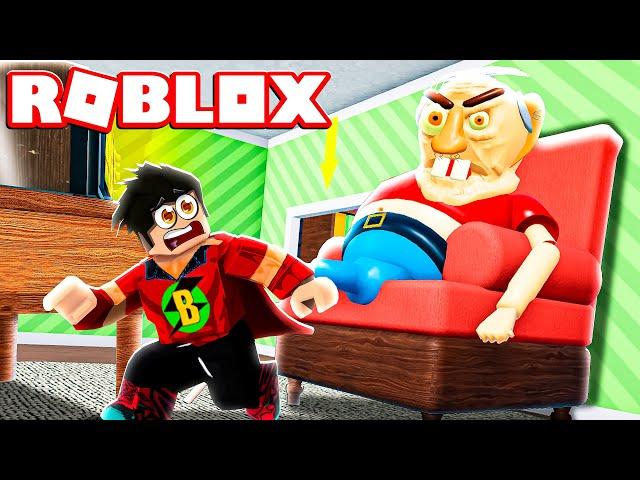 ÇILGIN DEDE BENİ KOVALADI! KAÇTIM! Roblox Escape Obby Evil Grandpa