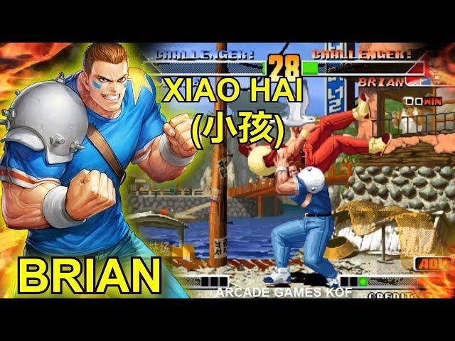 Kof 98 Xiao hai(小孩) playing with Brian | Best Rounds Brian Battler