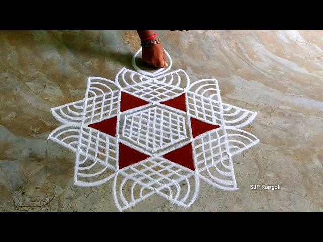 Deepavali special Rangoli  simple design kolam  easy muggulu