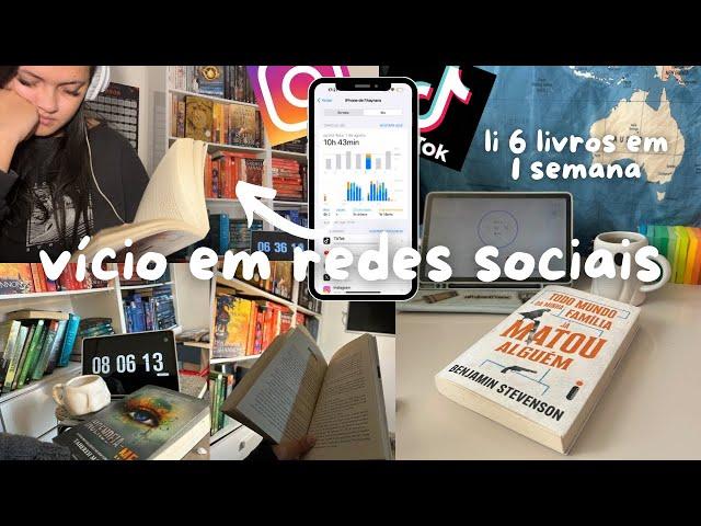 Trocando o tempo nas redes sociais por leitura