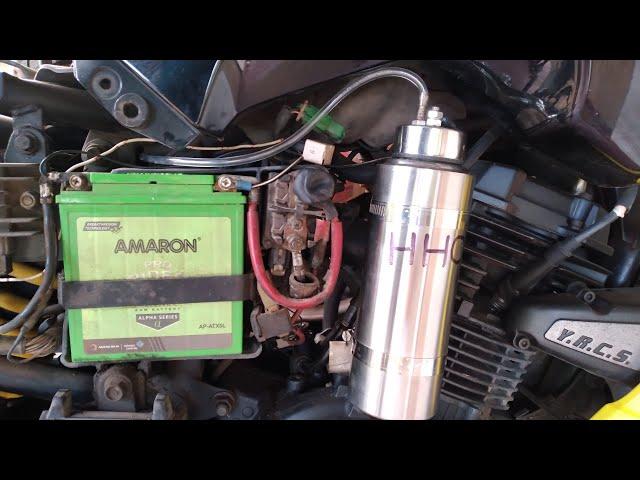 install HHO generator in motorcycle/yamaha fz s/ part 2