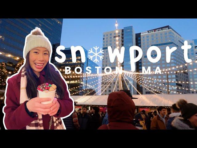 SNOWPORT BOSTON 2022  || eat & shop with us at the winter village!