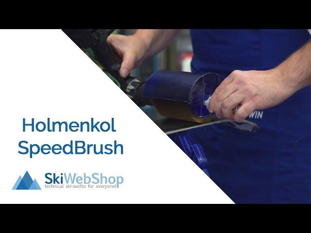 The fastest way to brush your skis! (Holmenkol Speedbrush set)
