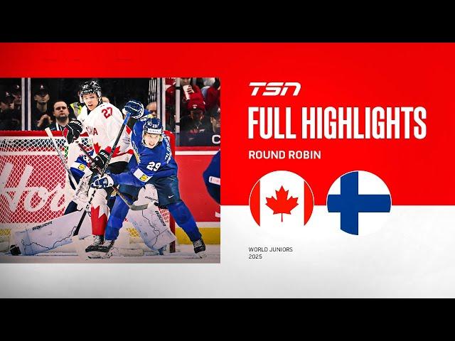 2025 World Junior Championship Highlights: Canada vs Finland