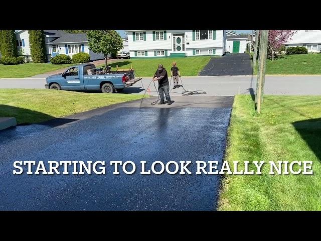 Professional Asphalt Spray Sealing: "The Easy Clean Spray Seal One" Top Coats Pavement Maintenance