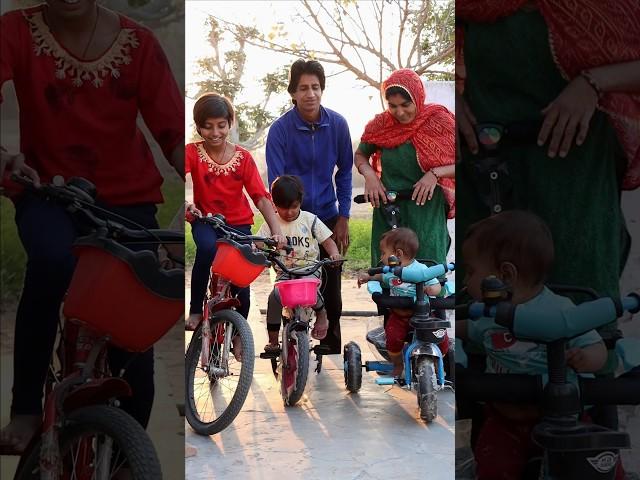 mere papa cycle laye tring tring  village family life #shorts #viral #papa #funny