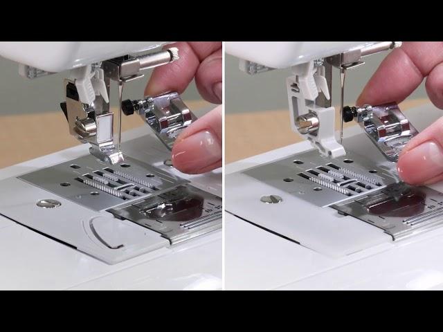 Brother sewing machines - Replacing the presser foot