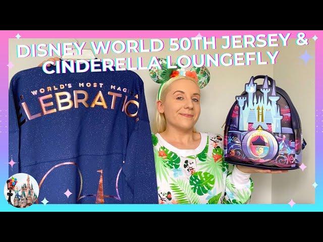 DISNEY UNBOXING! Walt Disney World 50th Spirit Jersey T-Shirt Cinderella Castle Collection Loungefly