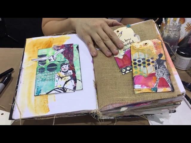 Dina Wakley Media Creativation 2017 Media Journal Demo