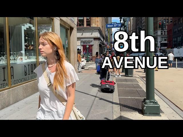 NEW YORK CITY Walking Tour [4K] - 8th AVENUE