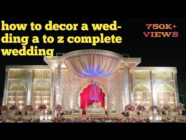 Indian royal wedding decoration idea #weddingdecordes #weddingstage #diybudget-decor