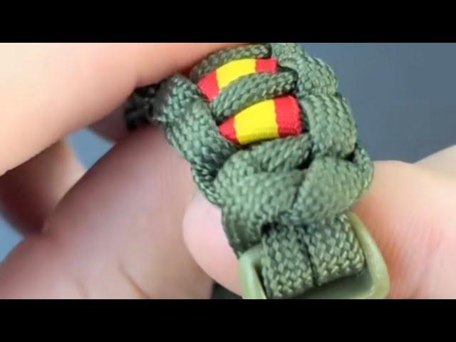 Tutorial: Pulsera de paracord con la bandera de España