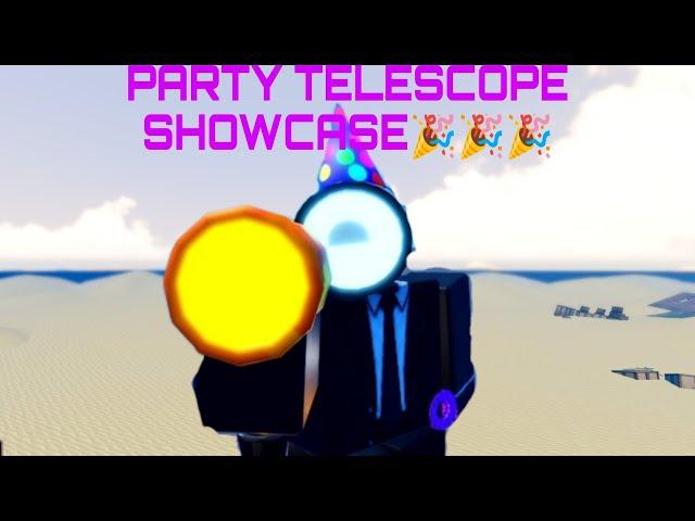 PARTY TELESCOPE SHOWCASE  (super box siege defense)