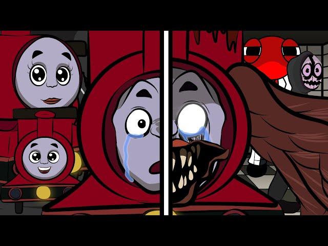 Choo Choo Charles Sad Origin Story (Part 1) | FNF Goodbye World |  FNF Animation