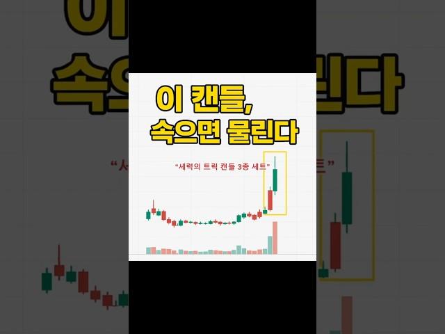 “세력이 파는 순간, 당신은 사고 있다”세력의 캔들 함정 BEST 3 – 진입 전 꼭 보세요 #세력매집 #캔들분석 #주식초보탈출