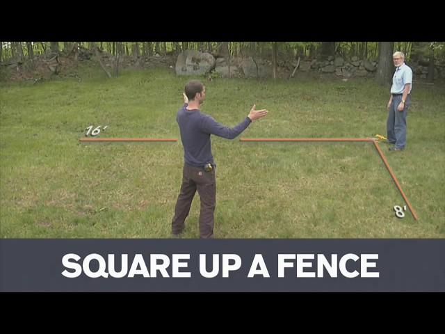 How To Measure a Square Fence Corner