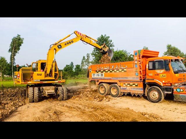 Modern loading Machine driver full speed uploading UD truck damper