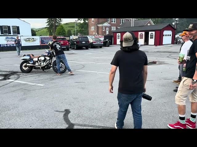 Harley Davidson burnout/Old town Revival