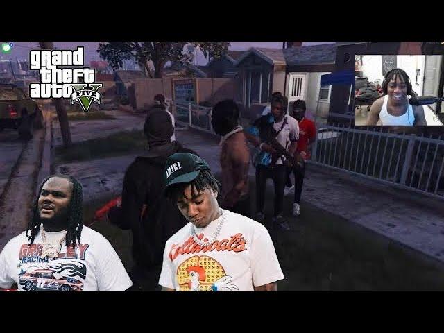 Fredo Bang & Tee Grizzley Team Up & Looks For The Opps!! | GTA 5 RP (Grizzley World)