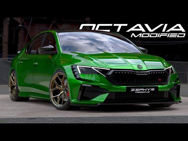 Skoda OCTAVIA VRS 2024 Facelift HARDCORE Widebody MODIFIED Concept