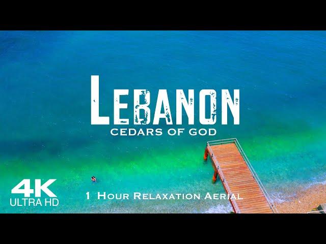 [4K] LEBANON 2024  بيروت لُبْنَان Beirut | 1 Hour Piano Relaxation Aerial Film