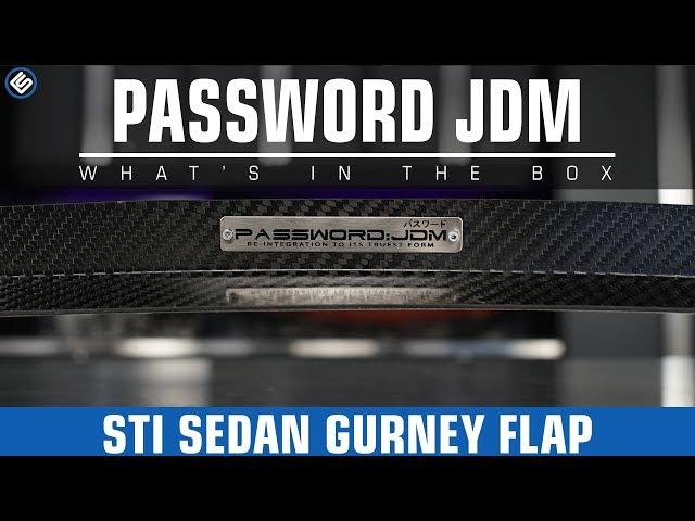 Password JDM Rear Gurney Flap - Subaru STI 2011-2014 Sedan