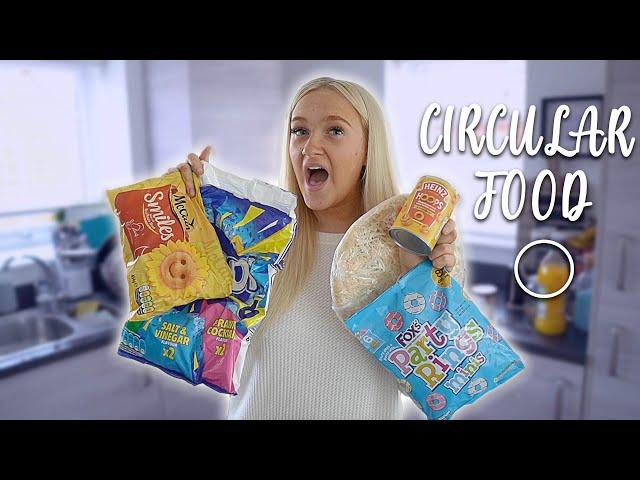 I ONLY ATE CIRCLE SHAPED FOODS FOR 24 HOURS!!