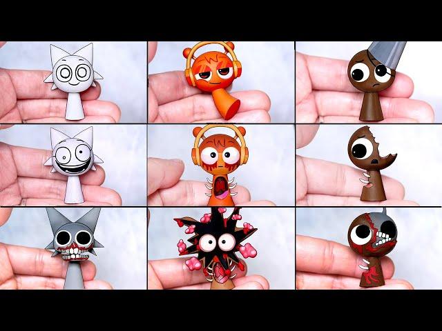 Making SPRUNKI Animated Series Intro PHASE 1 vs PHASE 2 vs PHASE 3 Sculptures Timelapse