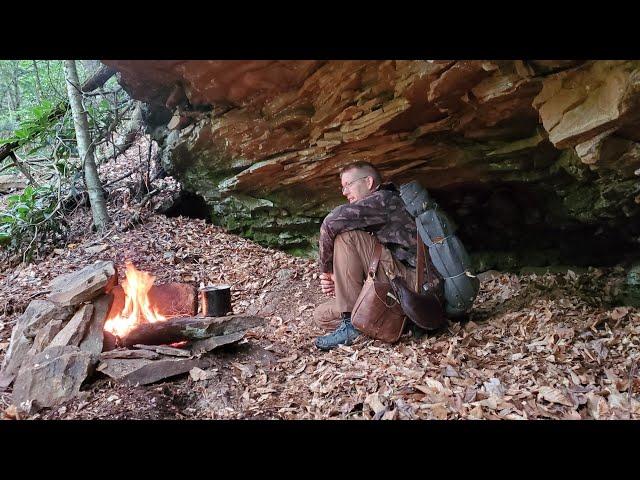 Old School Survival Camping - No Tent, No Sleeping Bag - Exploring Appalachia