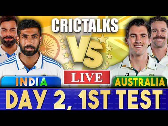 Live: IND Vs AUS, Day 2 - 1st Test | Live Scores & Commentary | India vs Australia | Last 25