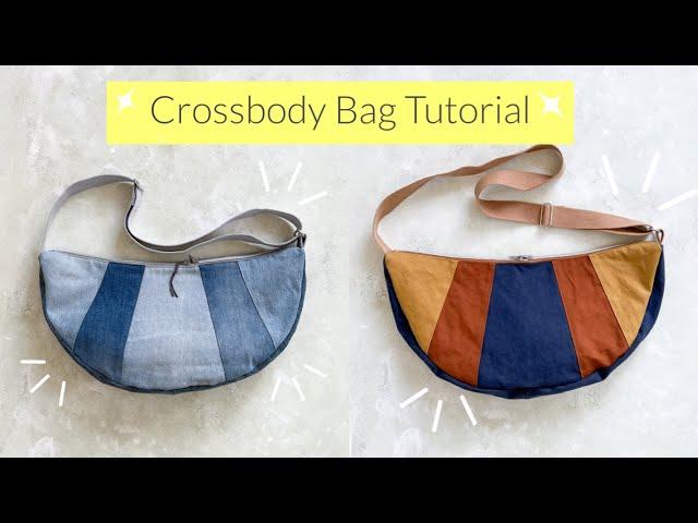 Sewing crossbody bag for autumn, SUKI bag sewing instructions