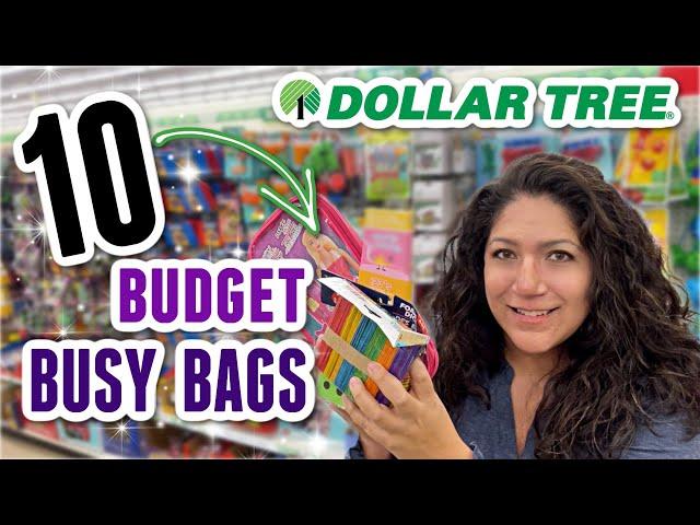 Easy & Inexpensive BUSY BAGS from DOLLAR TREE for 3 & 4 Year Olds