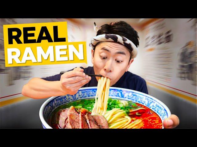 Japanese Ramen Chef tries Chinese Hand-pulled Noodles!