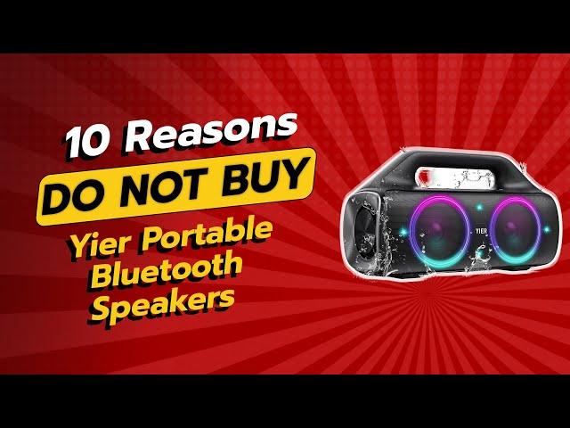 DON'T BUY YIER Portable Bluetooth Speakers Before Watching THIS! 