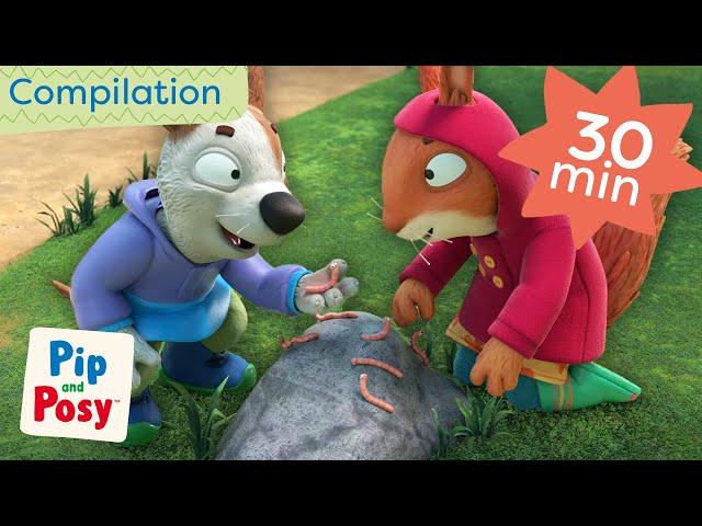 Jamila Teaches Pip and Posy How To Save the Worms! 🪱 @pipandposy | 30 Minutes Compilation