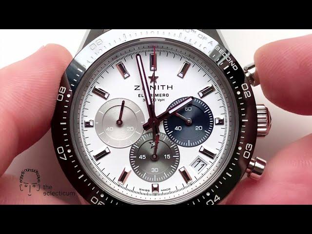 Zenith Chronomaster Sport 2021: 1/10th of a second and crown positions