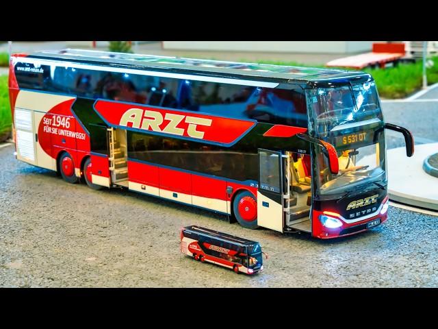 Ultimate RC BUS 1:14 and 1:87 RC Model Clone - RC bus with surprising hidden details!