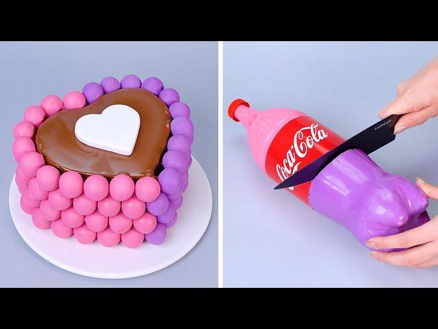 Most Amazing Pink & Purple Mixed Chocolate Cakes | Perfect Chocolate Cake Decorating Ideas