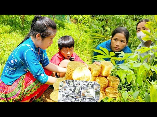 The two sisters went to dig a jar of money to bring back, will everything go well?