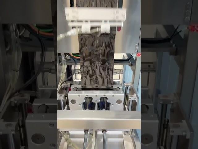 Dual lane packing machine shaped bag packer for liquid #packagingmachinefactory #machine #copper#cnc