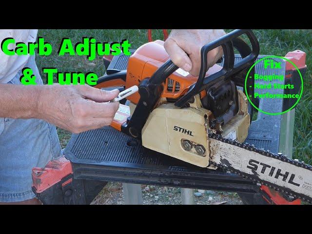 How to Adjust & Tune a Chainsaw Carburetor (Fixes Bogging | Hard Starting | Poor Performance)