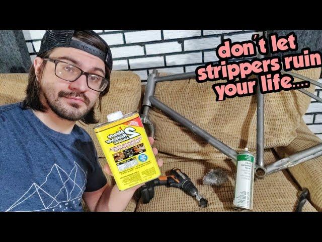 Removing Paint on a bicycle frame? WATCH THIS!