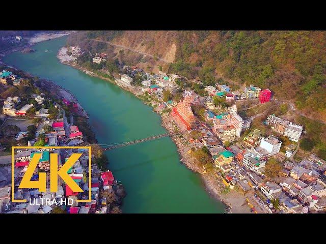 Rishikesh, Dehradun, Himalaya - 4K Urban Documentary Film - Trip to India (NO Narration)